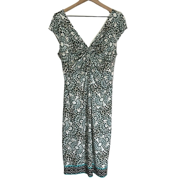 NWT Motherhood Maternity V-Neck Dress Size Medium Resortwear Vacation Summer - Picture 1 of 12